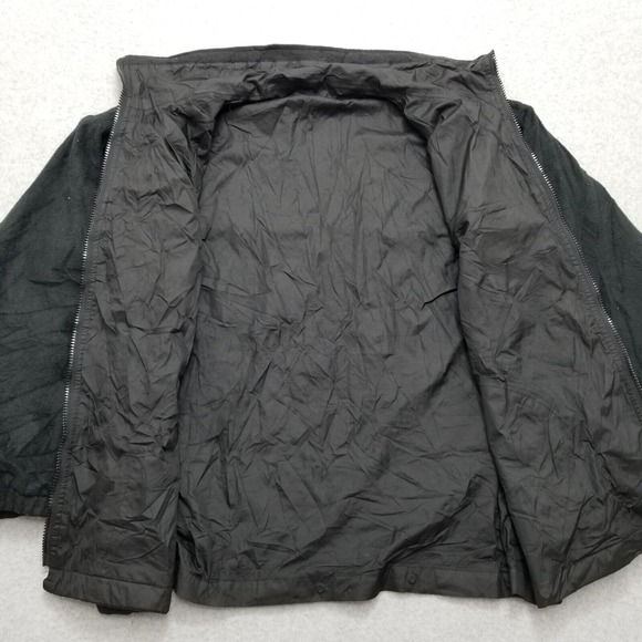 Result Jacket Mens Large Black Reversible Full Zip Pockets Outdoor Fleece - Picture 8 of 12